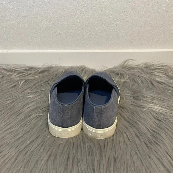 Vince Sneakers Womens Blair Textured Blue Suede Slip On Size 8.5M - Picture 2 of 10